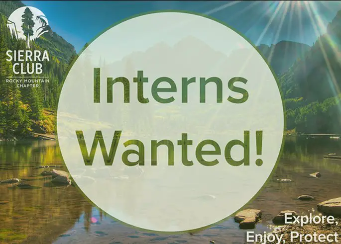 Sierra Club Internships 