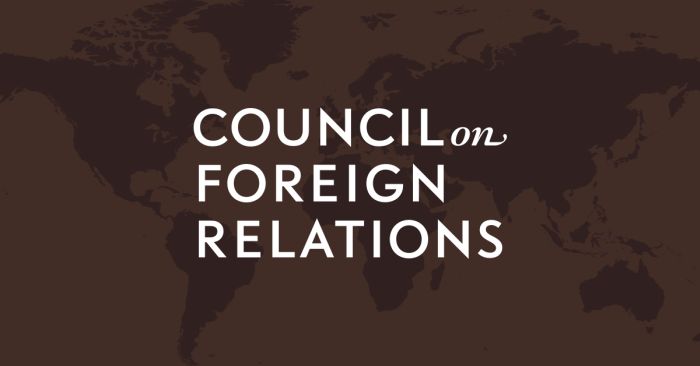 Council on Foreign Relations Volunteer Internships, Spring 2019