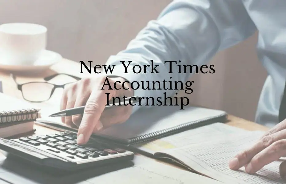 New York Times Accounting Internship