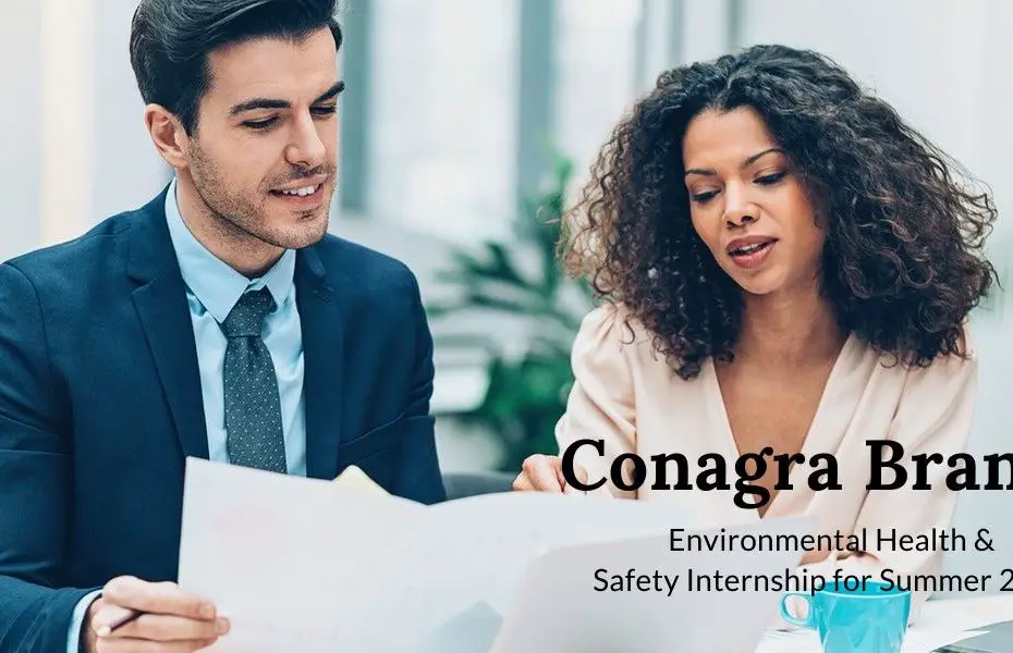 Conagra Brands Environmental Health & Safety Internship for Summer 2020