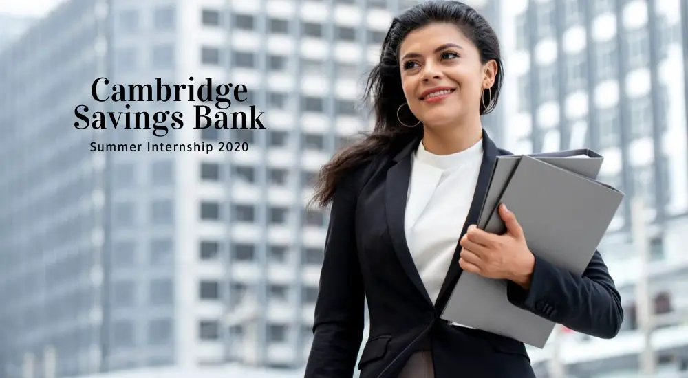 Cambridge Savings Bank Summer Internship 2020