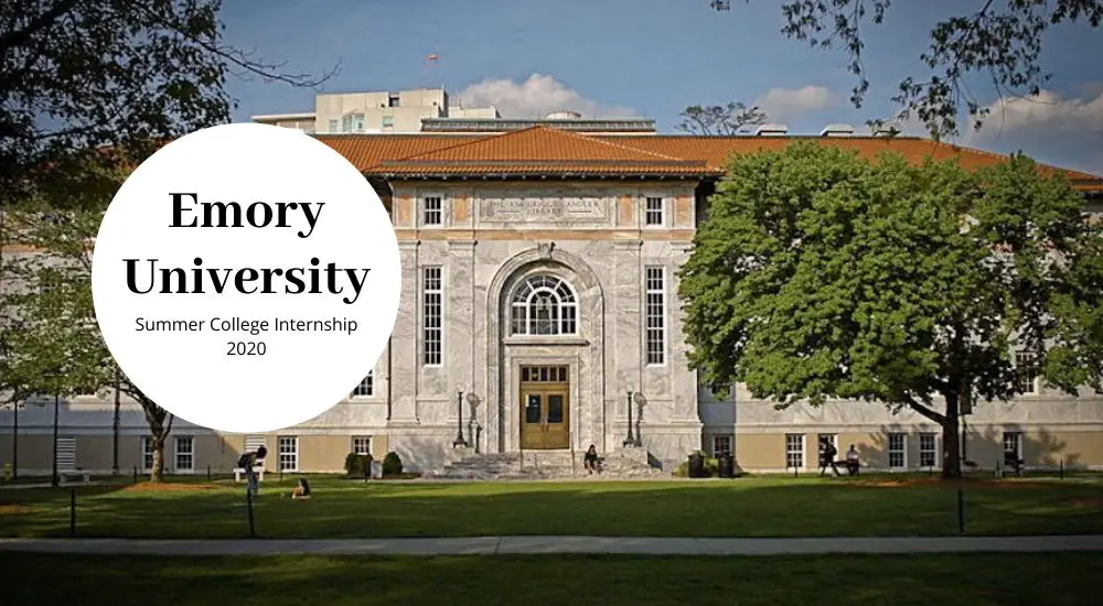 Emory University Summer College Internship 2020