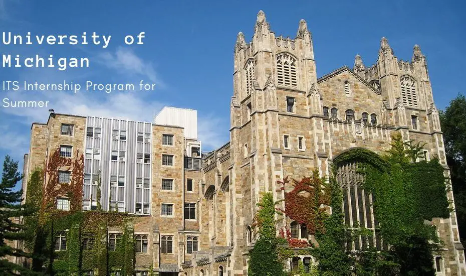 University of Michigan ITS Internship Program for Summer  